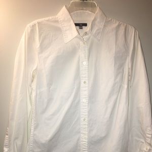 White button-down